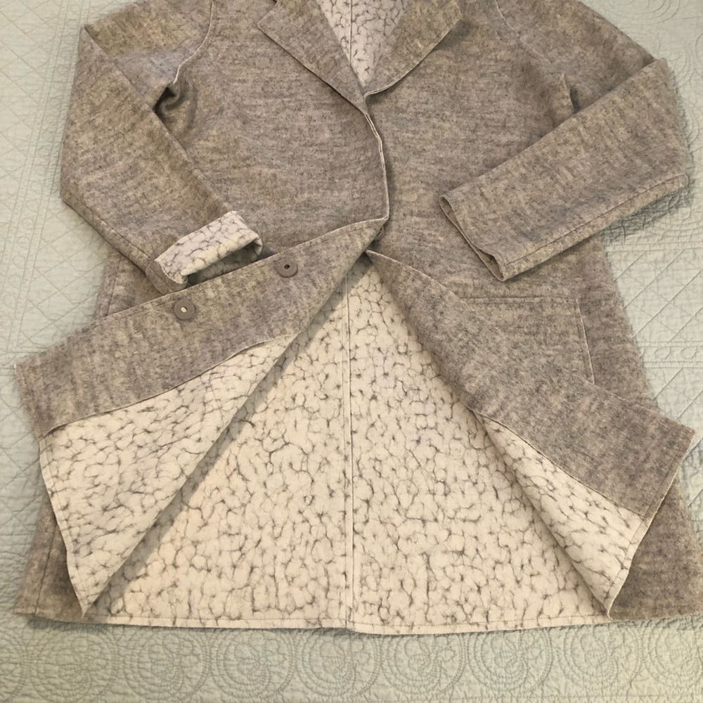 Halogen Wool Blend Long Blazer Jacket Topper Coat… - image 5